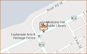 Esplanade Arts & Heritage Centre map thumbnail, 401 1 St SE Medicine Hat AB T1A 8W